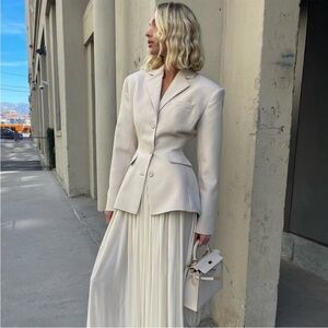 NWT! Helsa Twill S Curve Jacket in Light Khaki S